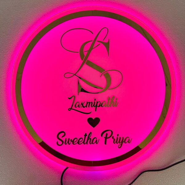 acrylic LED business plate illuminated acrylic business signage