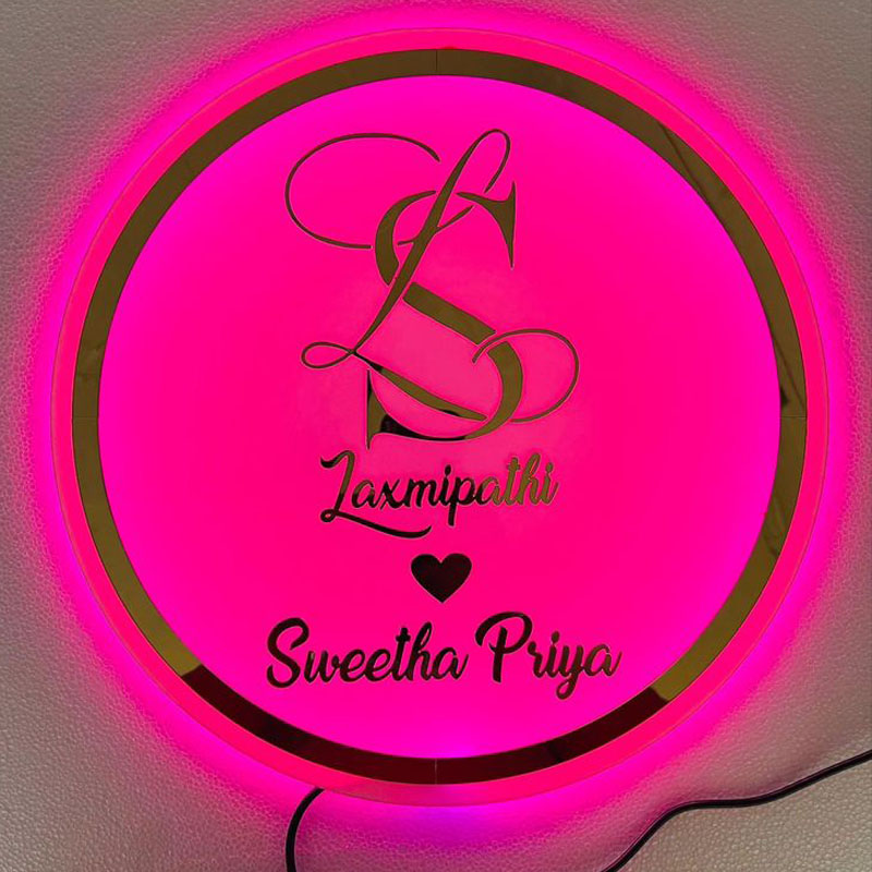 acrylic LED business plate illuminated acrylic business signage