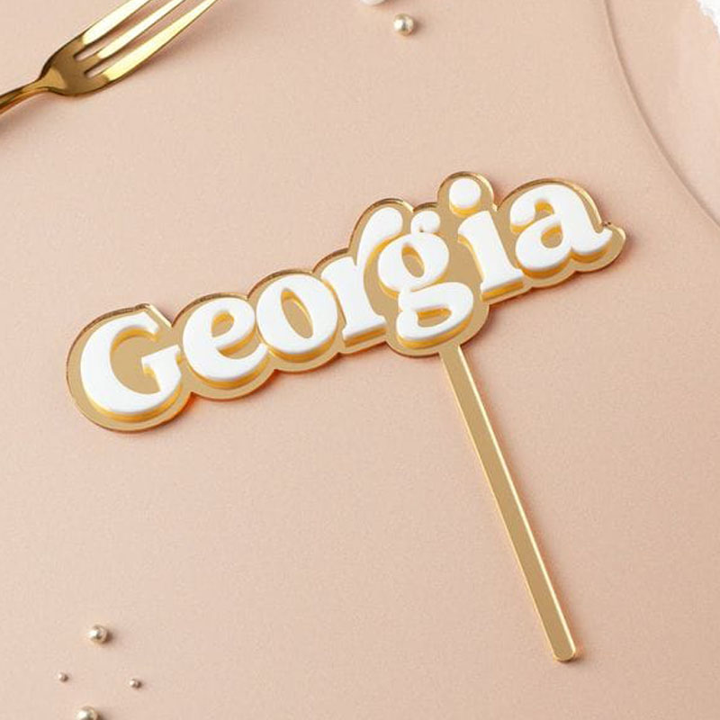 acrylic cake topper custom name personalized acrylic cake topper birthday