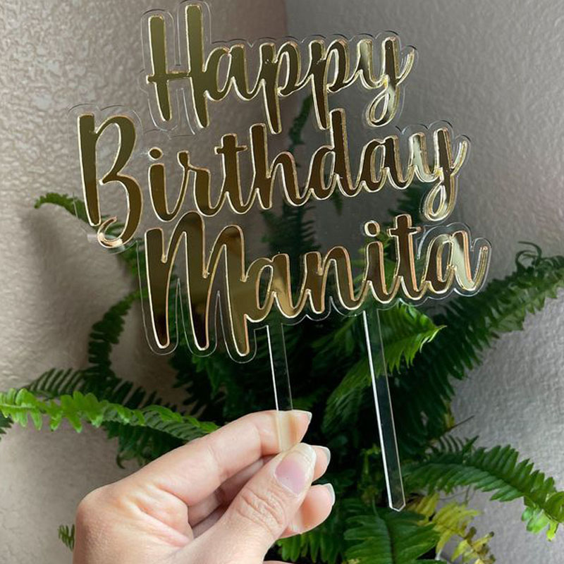 acrylic cake topper custom name personalized acrylic cake topper birthday