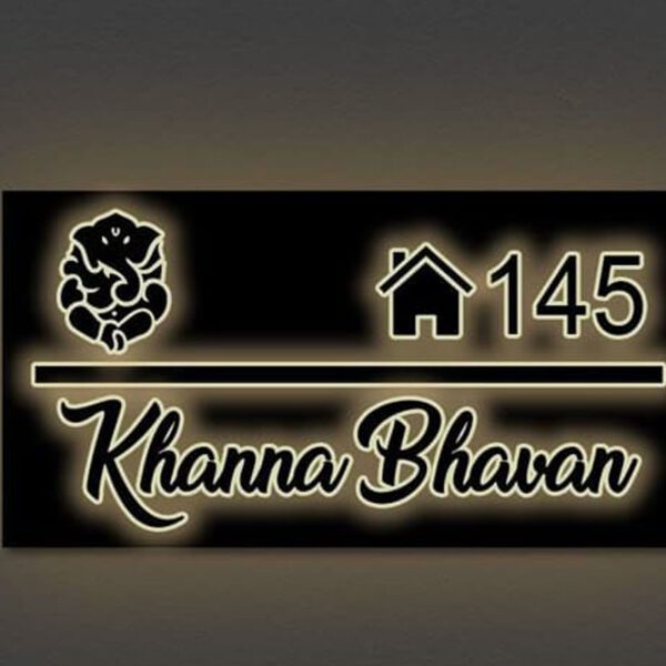 Custom Acrylic Door Name Plate – LED & Non-LED Options - Image 4