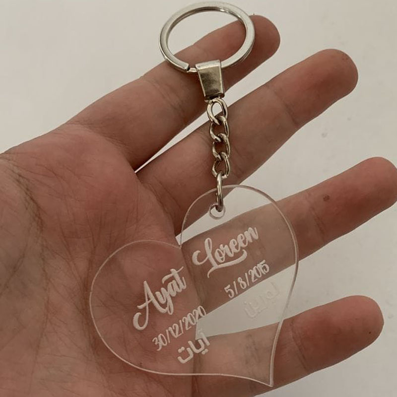 custom acrylic keychain with photo personalized acrylic keychain name