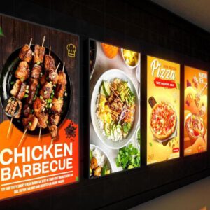 LED backlight banner frame illuminated banner display frame