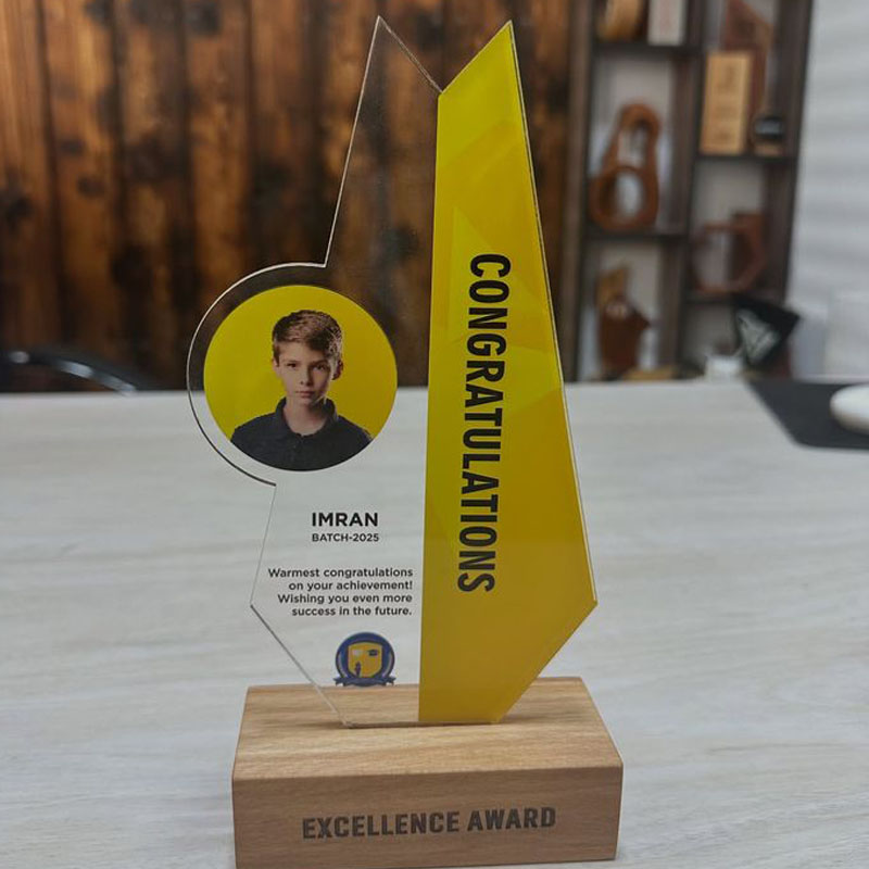 Custom Acrylic Photo Trophies with Personalized Image Printing - Image 2