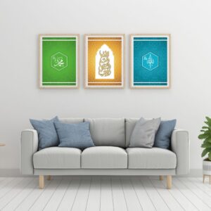3 decorative canvas frames printed Set