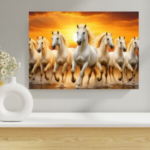 Beautiful Horse Printed Canvas Print Frame | Wall Art Gallery Wrap