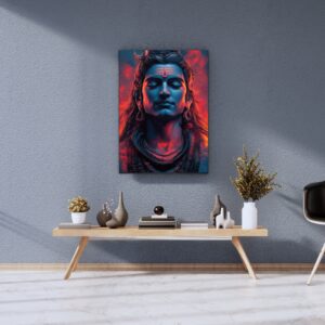 Bhole Nath Printed Canvas Print Frame | Wall Art Gallery Wrap