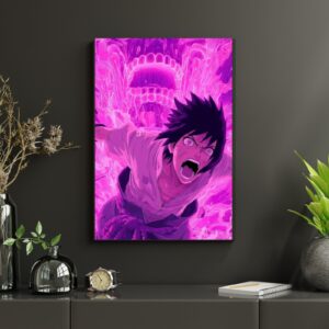 Sasuke Uchiha Printed Canvas Print Frame | Wall Art Gallery Wrap